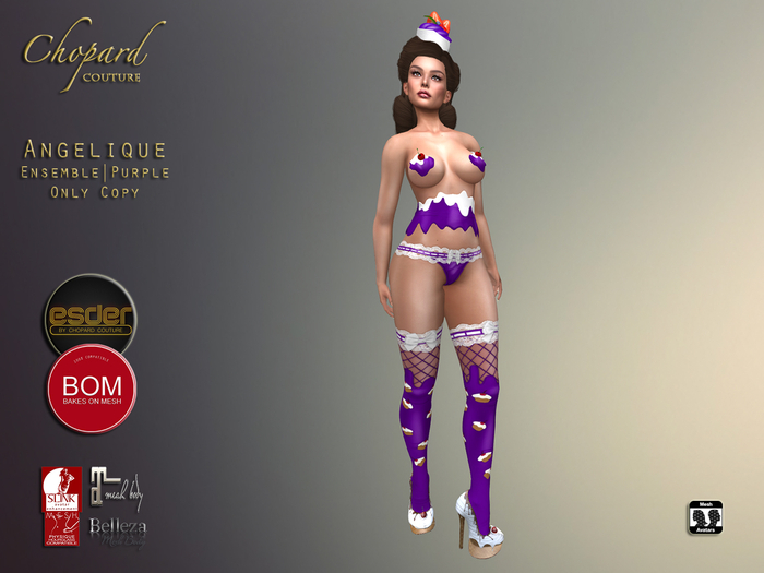 *Chopard Couture* Angelique Ensemble - Purple