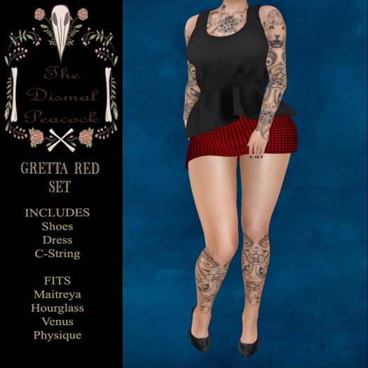 ::DP:: Gretta Red Houndstooth