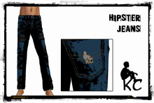 KC Hipster Jeans - Anime Icon Blue and Black