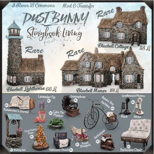 dust bunny . storybook living . black candlestick phone. boxed