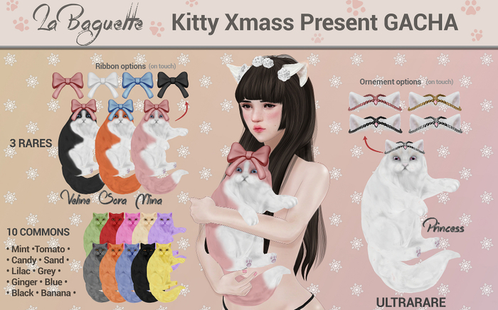 [La Baguette] Kitty xmass Present GACHA ~ Blue 