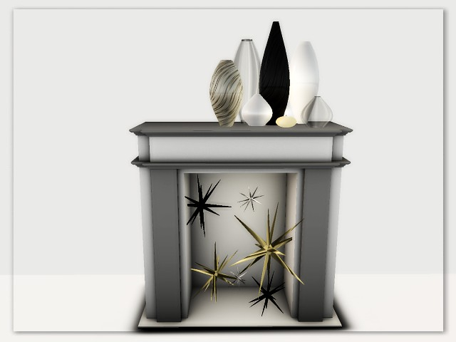 [Art Emporium} Modern Fireplace A