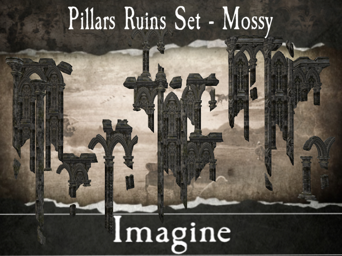 I: Pillars Ruins Set - Mossy