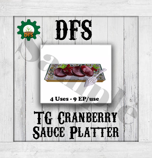THF WHITE DFS TG Cranberry Sauce Platter