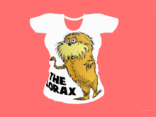 Dr. Seuss-The Lorax-Ladies Mesh Shirt