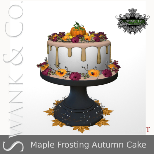 Swank & Co. Maple Frosting Autumn Cake