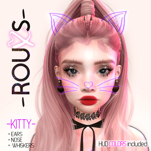 -ROUXS- kitty nose,whiskers & ears