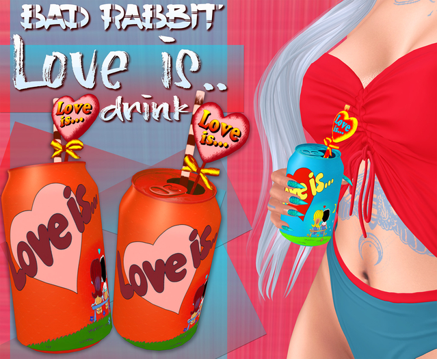 .:Bad Rabbit:. Love is.. Drink Dark Red (with bento hold animations)