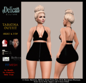 #PROMO#Delicatt Couture - Tabatha Outfit (skirt & Top) black