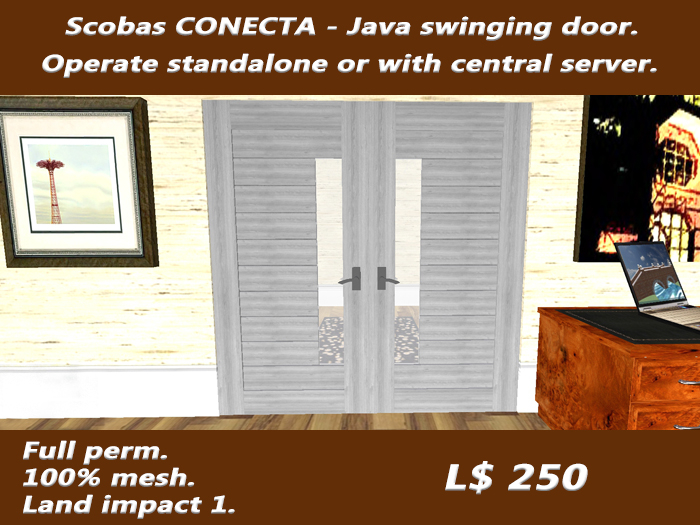 CONECTA - Java 100% mesh swinging door.