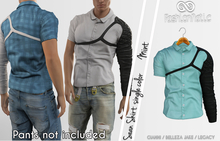 FashionNatic - Sean Shirt Mint With Black Armor Hand - Signature Gianni, Belleza Jake, Legacy