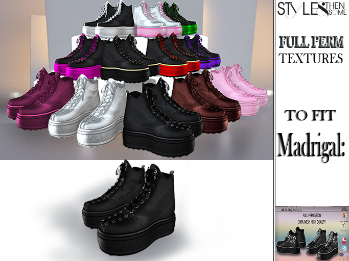 STYLES - Madrigal:.FEMALE Shoes Kayli-Texture FULL PERM-V2