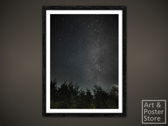 Night Sky | Scenic Photo Poster | Mesh Frame with 6 texture options