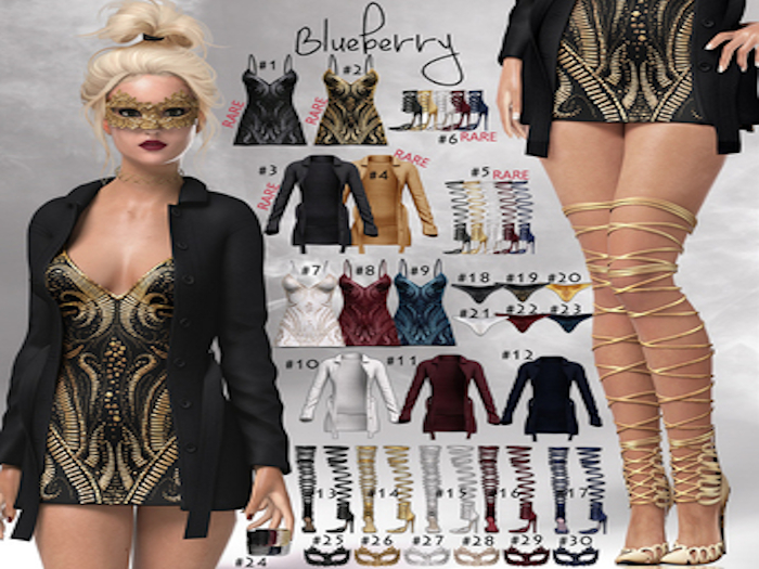 #26 and #30 Blueberry/Show Time/Maitreya - Mask *Star/Queen*