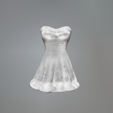 White Snow Queen Belleza Minidress box