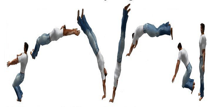 Back Handspring Run / WalkAO and Animation. Full Permission