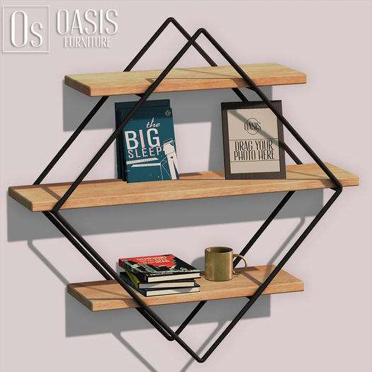 Oasis: Diamond Floating Shelf 