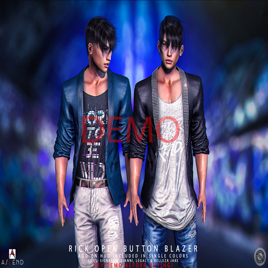 //Ascend// Rick Open button Blazer - Demo [ADD ME]