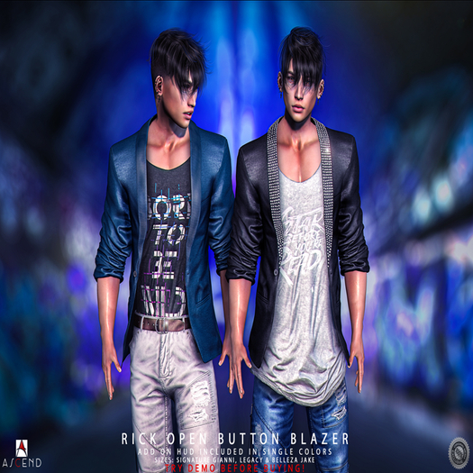 //Ascend// Rick Open button Blazer - FATPACK 