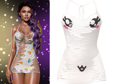 Narissa Ripped Dress [Unicorn Face] - Maitreya (+Petite) • Legacy • Reborn • Freya