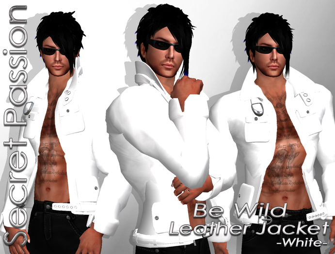 (SP) Be Wild Leather Jacket MALE -white-