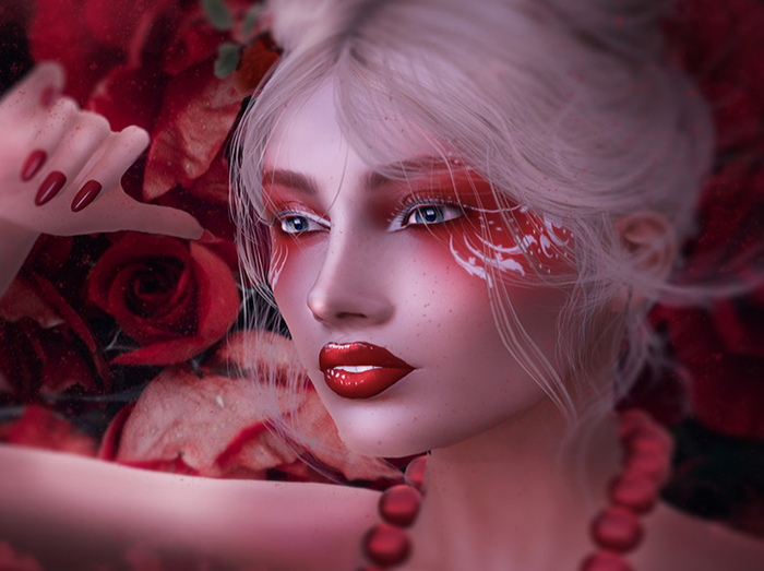 Marysienka  Set - MakeUp and Necklace