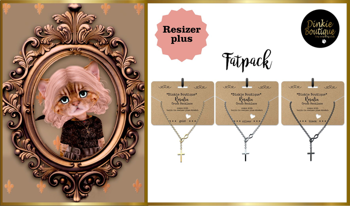 DB DINKIES ROSALIA CROSS NECKLACE * Fatpack