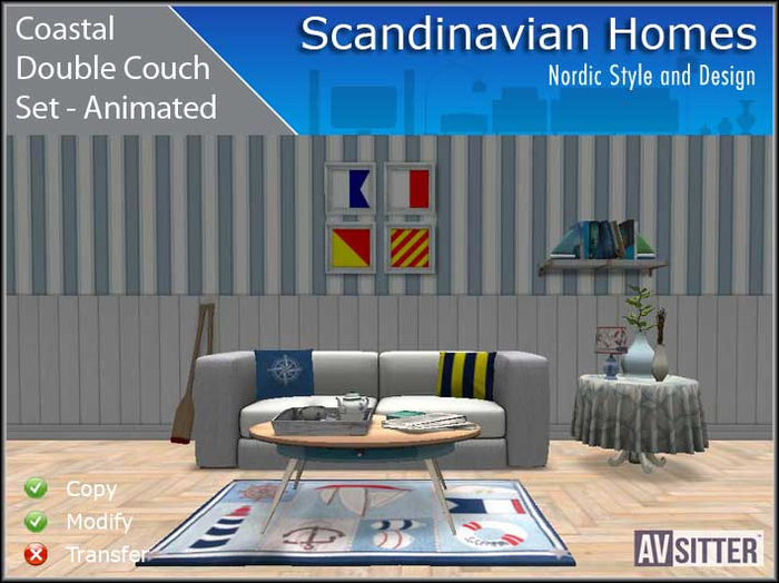 Coastal Double Couch Set - vendor