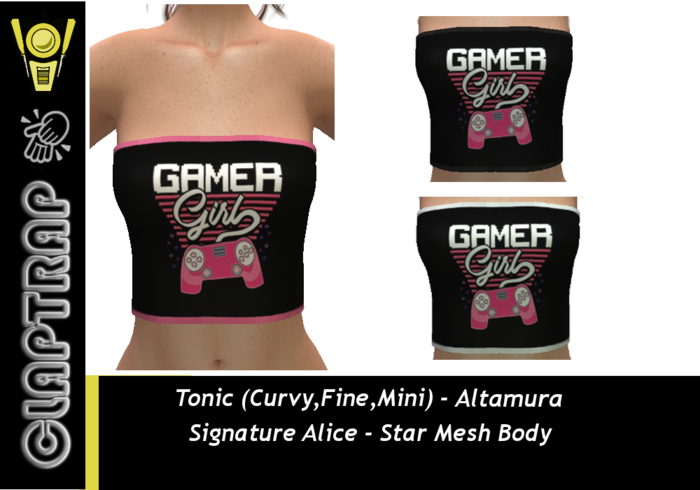 Claptrap Gamer Girl Tube Top