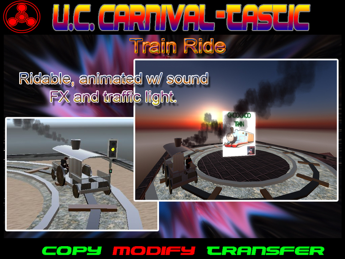 Carnival Amusement Train Ride COPY/TRANSFER = YES!