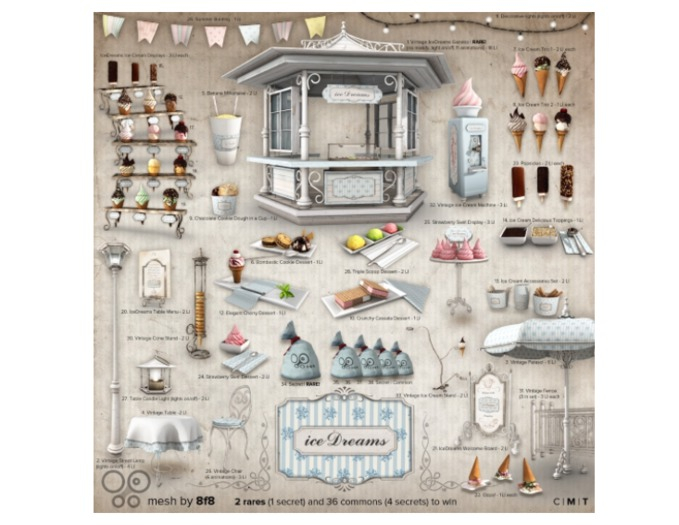 8f8 - 19. IceDreams Green Ice Cream Display