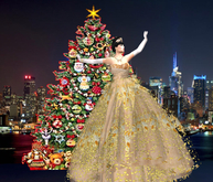 Adl Alta Moda Gold Sequin gala dress