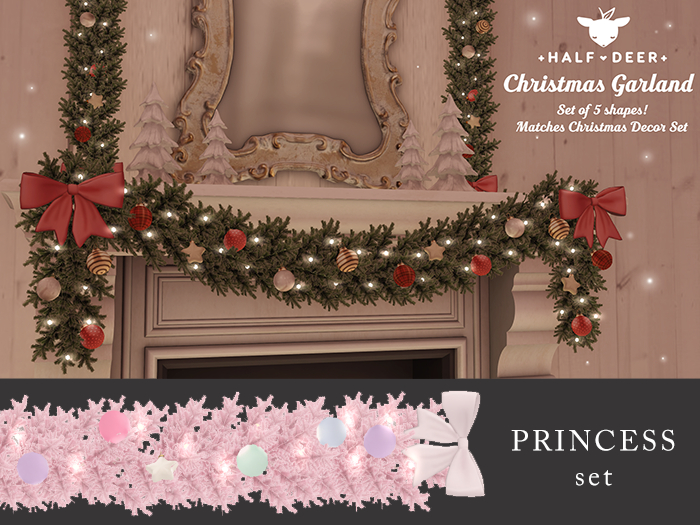 +Half-Deer+ Christmas Garland Set [Princess]