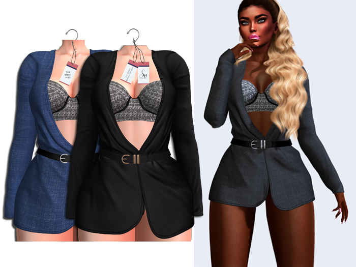 SENTINUS - Colbi Jacket Set Blue&Black