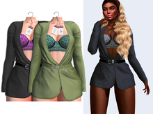 SENTINUS - Colbi Jacket Set Green&Gray