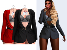 SENTINUS - Colbi Jacket Set Red&Black