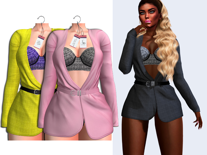 SENTINUS - Colbi Jacket Set Yellow&Pink