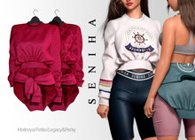 Seniha. Akane Sweatshirt // Dark Pink