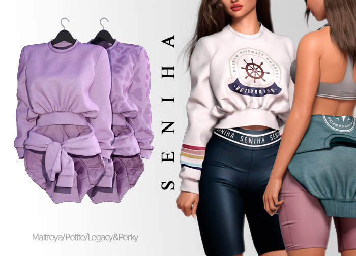 Seniha. Akane Sweatshirt // Violet