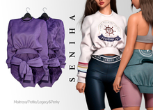 Seniha. Akane Sweatshirt // Purple