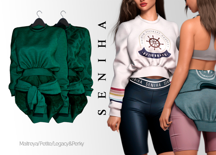 Seniha. Akane Sweatshirt // Green