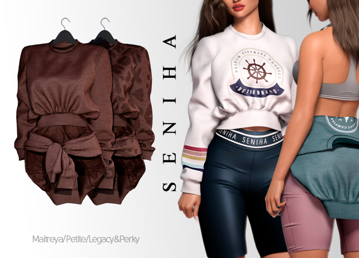 Seniha. Akane Sweatshirt // Brown