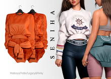 Seniha. Akane Sweatshirt // Orange