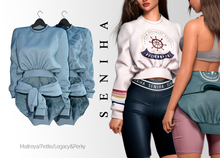 Seniha. Akane Sweatshirt // Sky