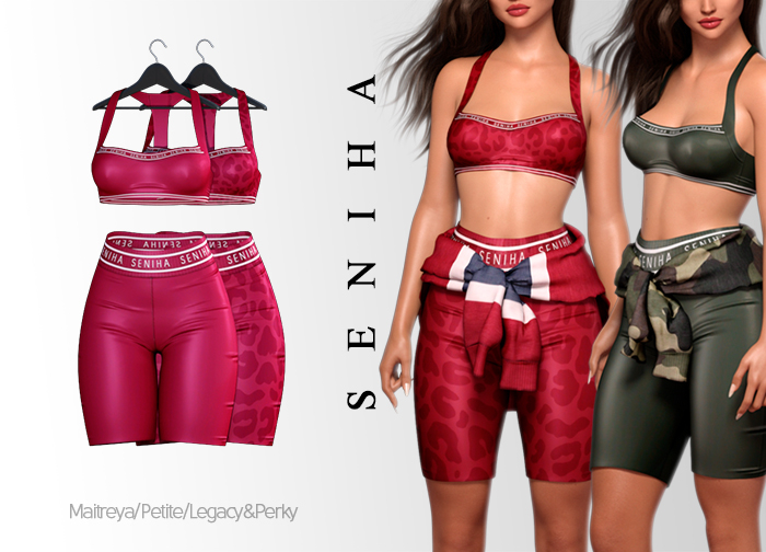 Seniha. Akane Set // Dark Pink