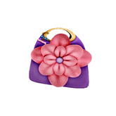 The Annex - Flower Purse - Purple & Pink Accessory