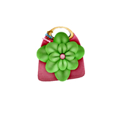 The Annex - Flower Purse - Pink & Green Accessory