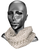 The Annex - Knitted Scarf - White Accessory