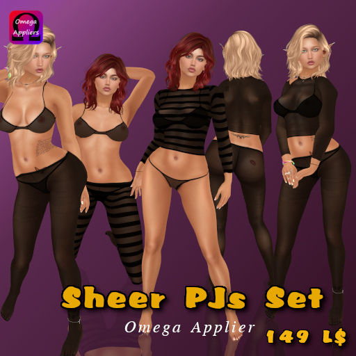 Sheer PJs Set - BOM and Omega Appliers (ADD ME)