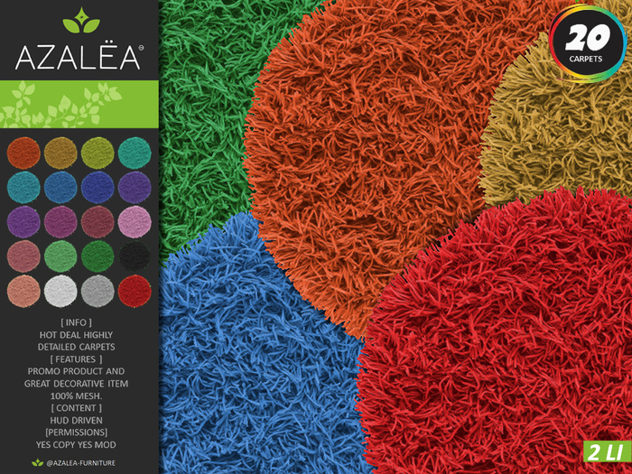 [AZALEA] PROMO CARPETS ROUND FLUFFY